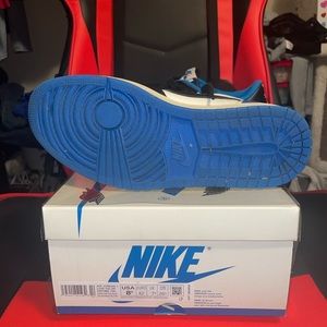 Fragment AJ1 lows. Pre loved but also very well taken care of.